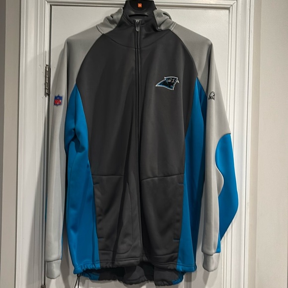 Carolina Panthers zip up jacket with hood